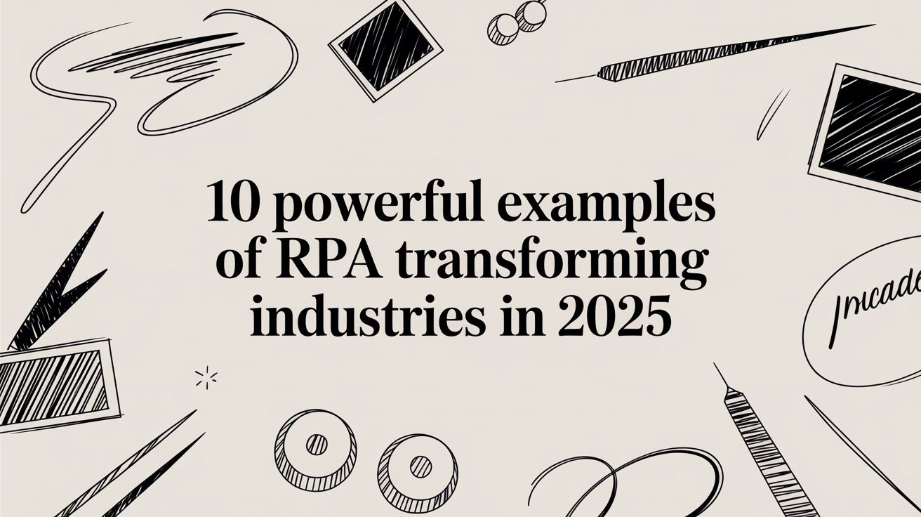Image for 10 Powerful Examples of RPA Transforming Industries in 2025