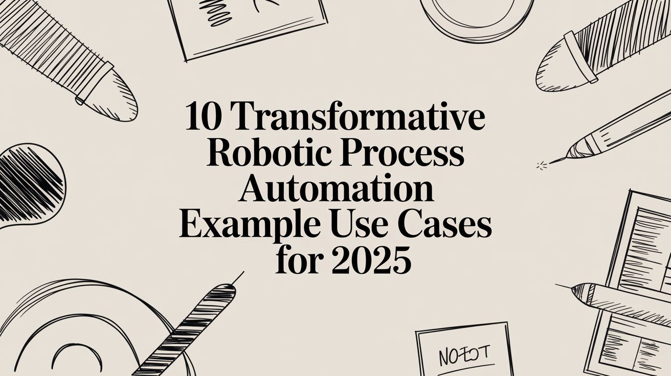 Image for 10 Transformative Robotic Process Automation Example Use Cases for 2025