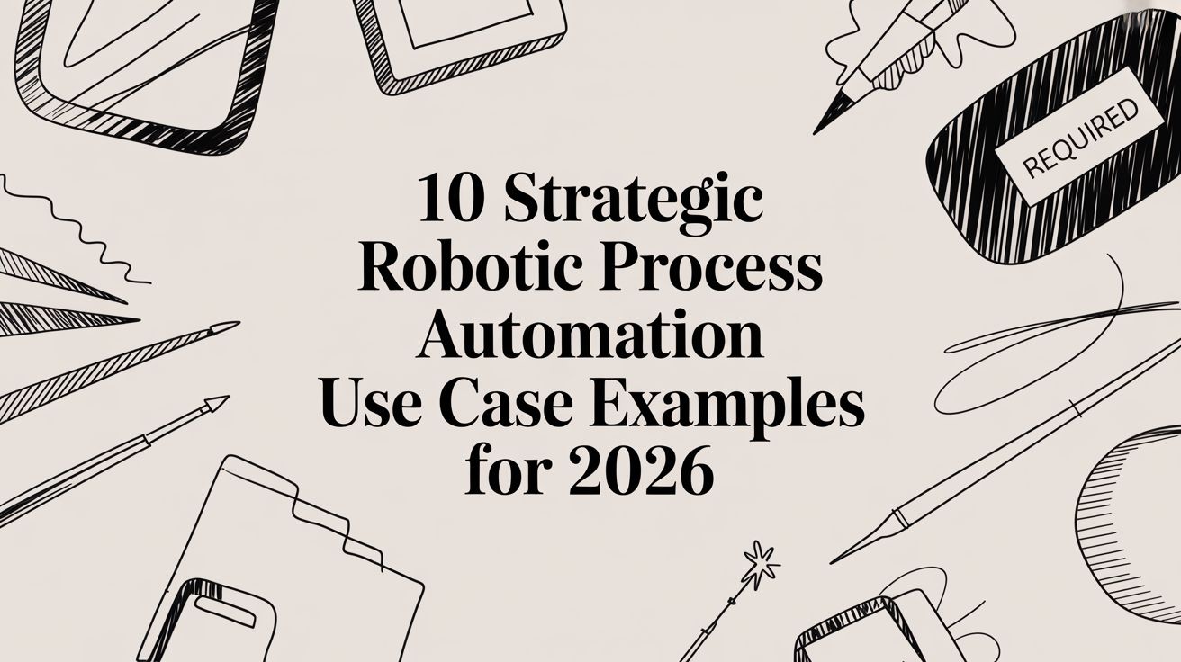 10 Strategic Robotic Process Automation Use Case Examples for 2026